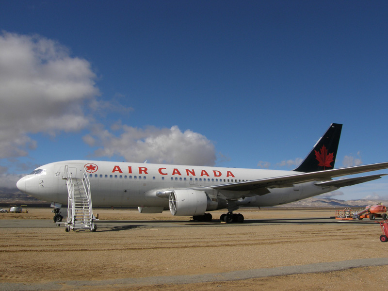 El Boeing 767 de Air Canadá en el 2008. Wikimedia Commons